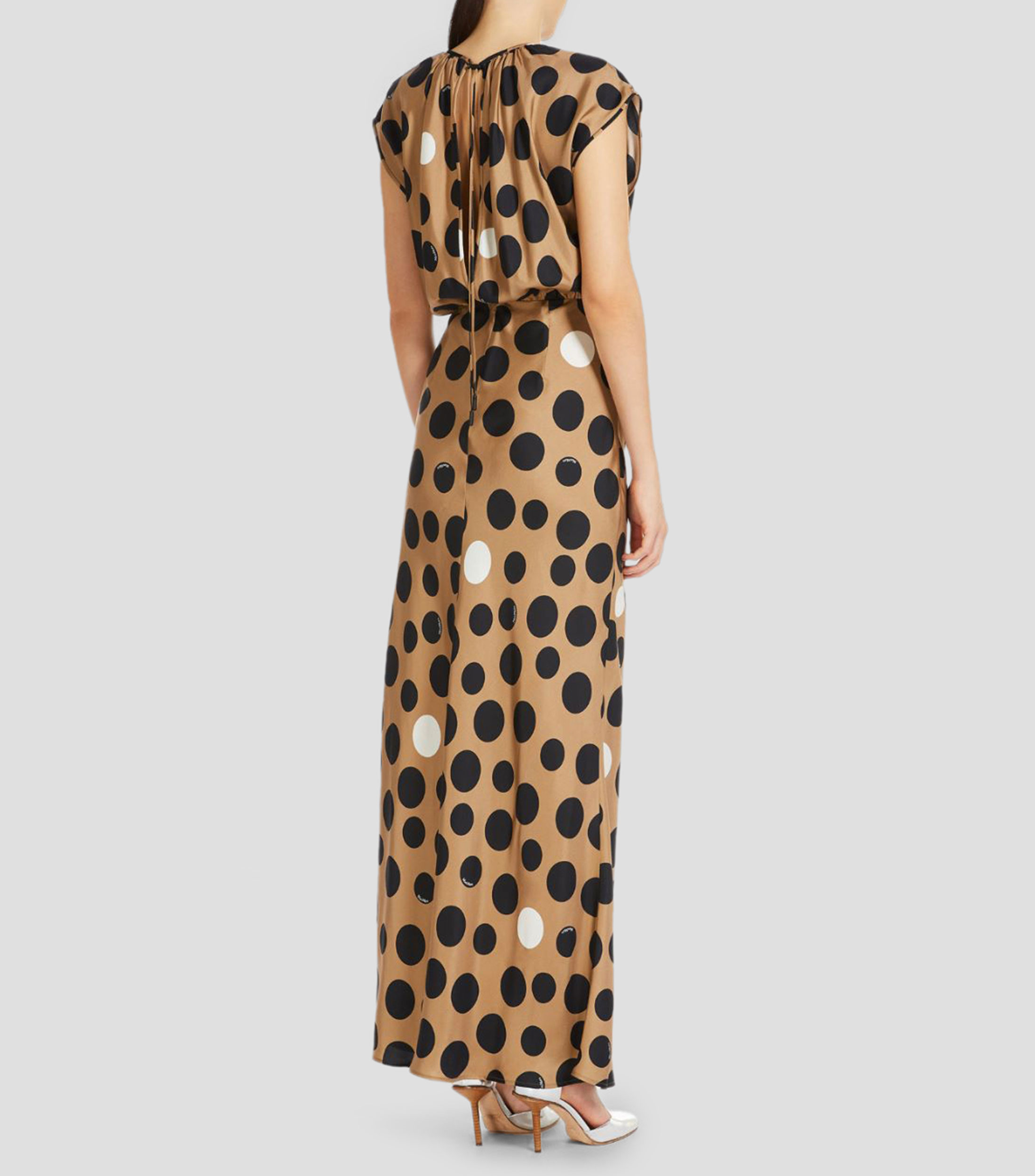 Vestido largo polkadots Mujer